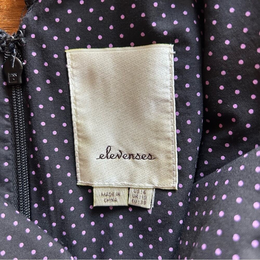 Anthropologie Elevenses Black V-Neck Flutter Sleeves Cold Shoulder Romper Size 6 - Picture 11 of 12